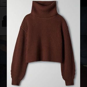 Aritzia Guell Cropped Turtleneck Sweater